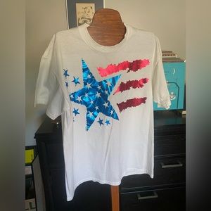 90s Lee American Flag Shirt‎